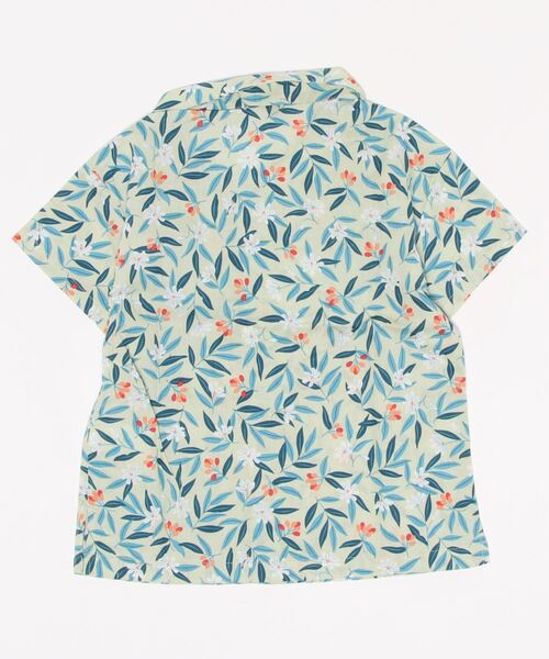 coca(coca)(コカ)の「キッズ 花とつぼみ柄シャツ(シャツ/ブラウス・キッズ・ライトグリーン・100/110/120/130)」の2枚目の写真