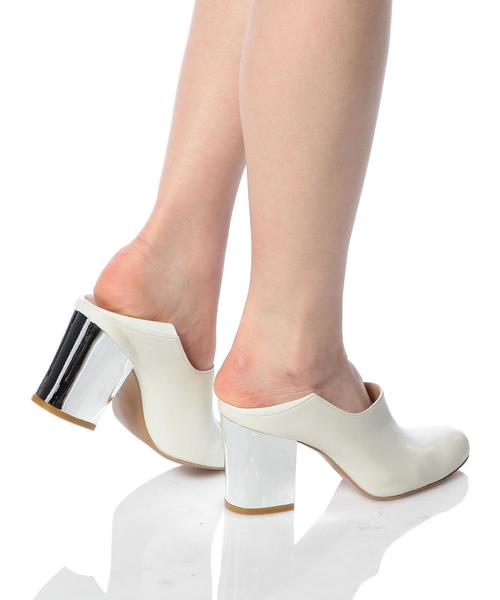 ASTRAET(アストラット)の「ASTRAET(アストラット) 2WAYミュール ホワイト●(ブーティ・レディース・ホワイト・37/36/38/35)」の6枚目の写真