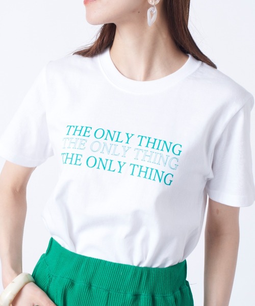 MAISON BREEZE（メゾンブリーズ）の「キレイ目ロゴTならこれ。きちんと感がトレンド！【MAISON BREEZE】THE ONLY THING メッセージプリントTシャツ（Tシャツ/カットソー・レディース・ブラック系その他2/ピンク/グリーン/ブラック系1・FREE）」の18枚目の写真