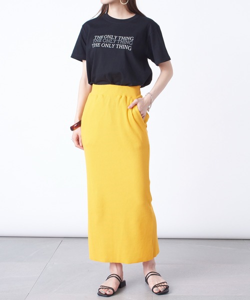 MAISON BREEZE（メゾンブリーズ）の「キレイ目ロゴTならこれ。きちんと感がトレンド！【MAISON BREEZE】THE ONLY THING メッセージプリントTシャツ（Tシャツ/カットソー・レディース・ブラック系その他2/ピンク/グリーン/ブラック系1・FREE）」の16枚目の写真