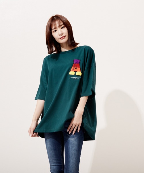 VIBGYOR(ヴィブジョー)の「サガラ刺繍 半袖 C/N(BEY)(Tシャツ/カットソー・メンズ・ホワイト/ブラック/グリーン・MEDIUM/LARGE)」の7枚目の写真