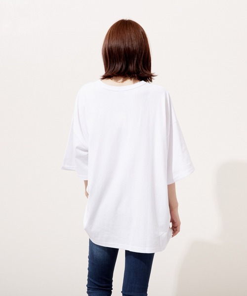 VIBGYOR(ヴィブジョー)の「サガラ刺繍 半袖 C/N(BEY)(Tシャツ/カットソー・メンズ・ホワイト/ブラック/グリーン・MEDIUM/LARGE)」の4枚目の写真