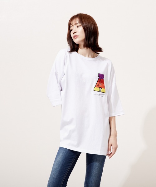 VIBGYOR(ヴィブジョー)の「サガラ刺繍 半袖 C/N(BEY)(Tシャツ/カットソー・メンズ・ホワイト/ブラック/グリーン・MEDIUM/LARGE)」の5枚目の写真