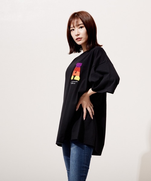 VIBGYOR(ヴィブジョー)の「サガラ刺繍 半袖 C/N(BEY)(Tシャツ/カットソー・メンズ・ホワイト/ブラック/グリーン・MEDIUM/LARGE)」の8枚目の写真