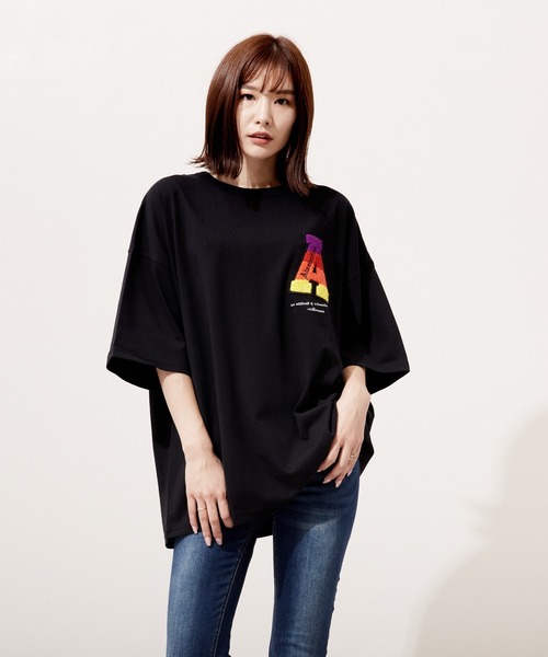 VIBGYOR(ヴィブジョー)の「サガラ刺繍 半袖 C/N(BEY)(Tシャツ/カットソー・メンズ・ホワイト/ブラック/グリーン・MEDIUM/LARGE)」の11枚目の写真