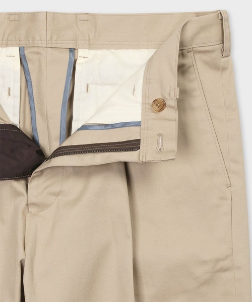 極美品 ポールスミス Paul Smith パンツ テーパード ストレート 40 新品 希少サイズXXL ポールスミス コットンリネンチノ テーパード