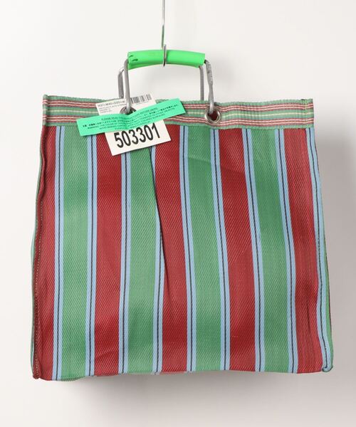 PUEBCO（プエブコ）の「RECYCLED PLASTIC STRIPE BAG　Square（トートバッグ・メンズ・その他3/その他5/その他6/その他4/その他2/その他1・ONE SIZE）」の18枚目の写真