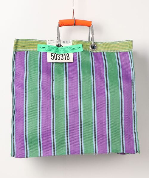 PUEBCO（プエブコ）の「RECYCLED PLASTIC STRIPE BAG　Square（トートバッグ・メンズ・その他3/その他5/その他6/その他4/その他2/その他1・ONE SIZE）」の19枚目の写真