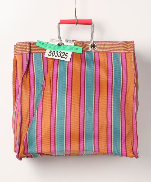 PUEBCO（プエブコ）の「RECYCLED PLASTIC STRIPE BAG　Square（トートバッグ・メンズ・その他3/その他5/その他6/その他4/その他2/その他1・ONE SIZE）」の16枚目の写真