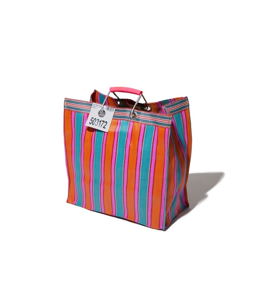 PUEBCO（プエブコ）の「RECYCLED PLASTIC STRIPE BAG　Square（トートバッグ・メンズ・その他3/その他5/その他6/その他4/その他2/その他1・ONE SIZE）」の21枚目の写真