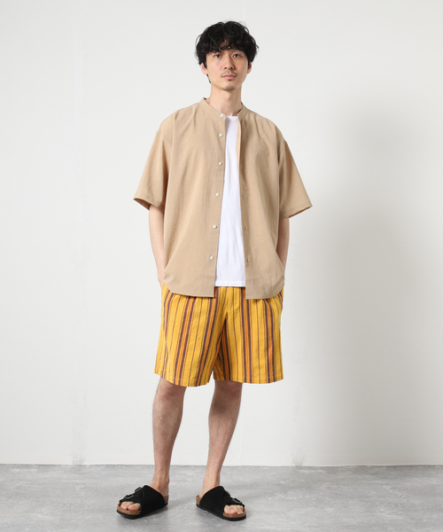 JOURNAL STANDARD（ジャーナルスタンダード）の「メキシカン ストライプ ショーツ（その他パンツ・メンズ・ネイビー/イエロー/グリーン・MEDIUM/LARGE）」の4枚目の写真