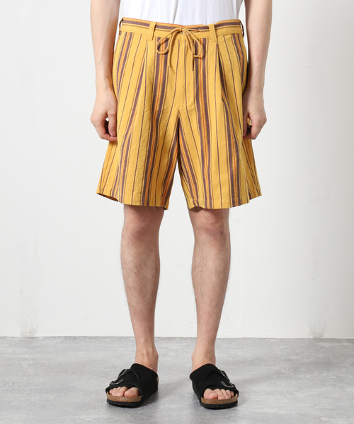 JOURNAL STANDARD（ジャーナルスタンダード）の「メキシカン ストライプ ショーツ（その他パンツ・メンズ・ネイビー/イエロー/グリーン・MEDIUM/LARGE）」の5枚目の写真