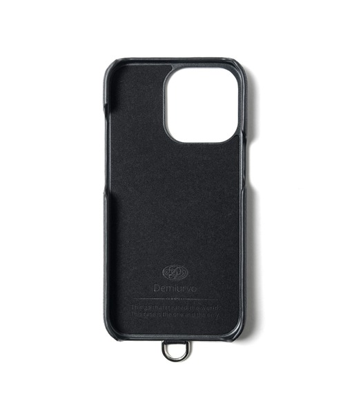SOPHNET.(ソフネット)の「DEMIURVO LEATHER PHONE CASE for iPhone 13 Pro(スマホケース/カバー・メンズ・ブラック・FREE)」の2枚目の写真