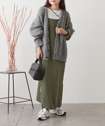 □とろみアシンメトリーキャミワンピース