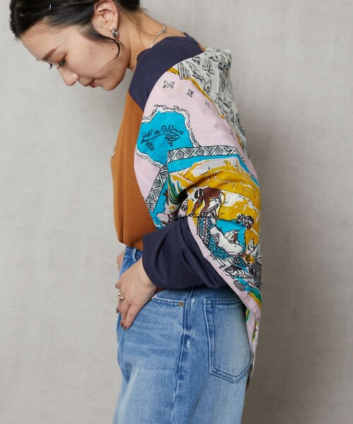 FREAK'S STORE(フリークスストア)の「【WEB限定】アリゾナマップスカーフ(バンダナ/スカーフ・レディース・ブラウン/イエロー・ONE SIZE)」の8枚目の写真