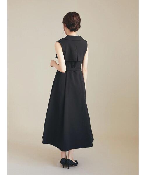 HALUHIROINE（ハルヒロイン）の「トレンチ風ノ-スリーブワンピース（ドレス・レディース・ブラック/ブラウン・FREE）」の16枚目の写真