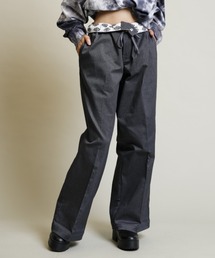 【ムラサキスポーツ別注】Dickies/ディッキーズ ワイドストレッチパンツ ウェストロゴ 18373000
