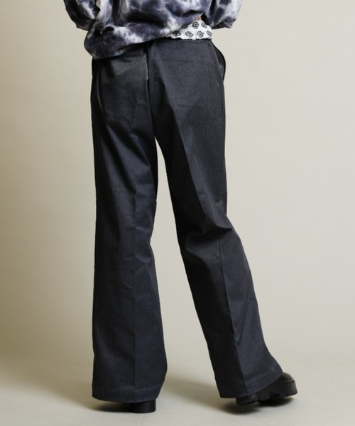 Dickies（ディッキーズ）の「【ムラサキスポーツ別注】Dickies/ディッキーズ  ワイドストレッチパンツ ウェストロゴ   18373000（その他パンツ・レディース・イエロー/ベージュ/ピンク/ブラック/ブルー/グレー・M/L）」の9枚目の写真