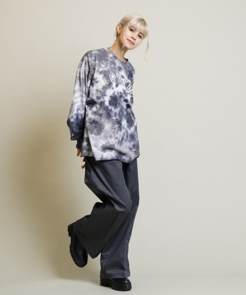 Dickies（ディッキーズ）の「【ムラサキスポーツ別注】Dickies/ディッキーズ  ワイドストレッチパンツ ウェストロゴ   18373000（その他パンツ・レディース・イエロー/ベージュ/ピンク/ブラック/ブルー/グレー・M/L）」の10枚目の写真