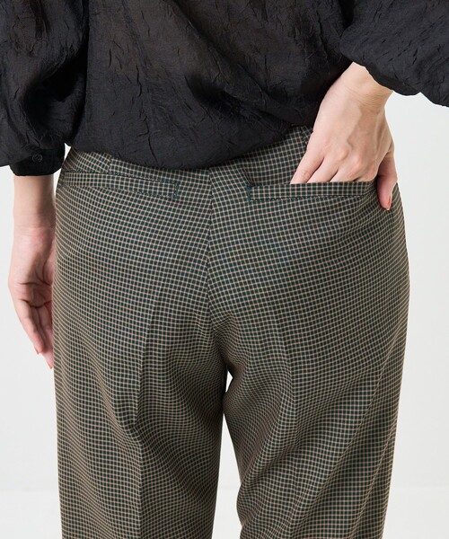 FREAK'S STORE（フリークスストア）の「センタープレスフレアチェックパンツ（スラックス・レディース・ピンク/グリーン・SMALL/MEDIUM）」の20枚目の写真