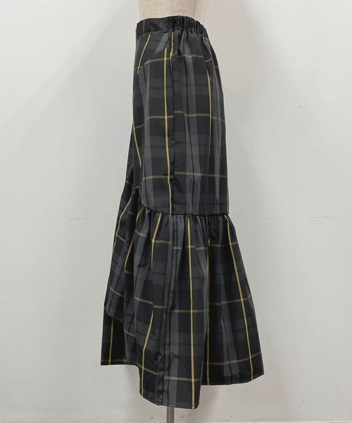 PICCIN(ピッチン)の「アシンメトリーチェックスカート(スカート・レディース・ブラック/ブルー・M/L)」の20枚目の写真