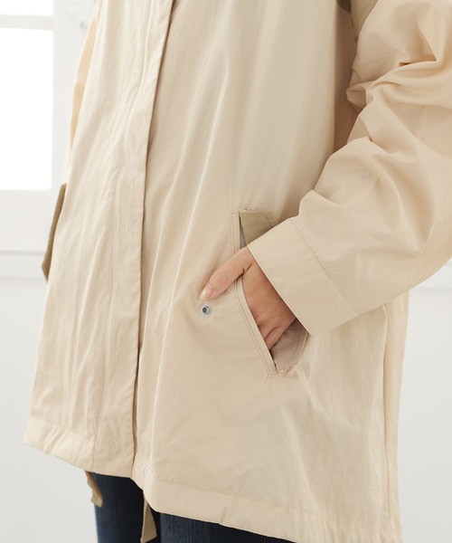 osharewalker（オシャレウォーカー）の「【廃盤】『テントライン配色ナイロンブルゾン』（マウンテンパーカー・レディース・プラム/ライトベージュ/ブラック・FREE）」の16枚目の写真