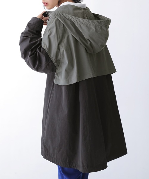 osharewalker（オシャレウォーカー）の「【廃盤】『テントライン配色ナイロンブルゾン』（マウンテンパーカー・レディース・プラム/ライトベージュ/ブラック・FREE）」の11枚目の写真