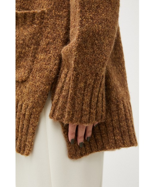 crie conforto(クリーコンフォルト)の「MIXシャギーニットカーディガン(カーディガン/ボレロ・レディース・マスタード/ブラウン/グリーン/グレー/サンドベージュ/ライトブルー・FREE)」の9枚目の写真