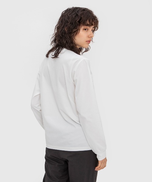 le coq sportif（ルコックスポルティフ）の「ルコック ヘランカハイゲージニットロングスリーブシャツ スポーツウエア レディース 長袖シャツ 吸汗速乾 UVカット エコ トレーニングウエア（Tシャツ/カットソー・レディース・ホワイト/ブラック/ネイビー/ブラウン・M/XL/S/L）」の16枚目の写真