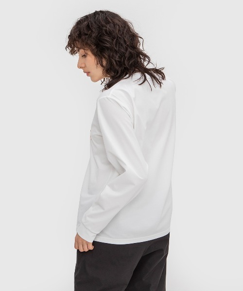 le coq sportif（ルコックスポルティフ）の「ルコック ヘランカハイゲージニットロングスリーブシャツ スポーツウエア レディース 長袖シャツ 吸汗速乾 UVカット エコ トレーニングウエア（Tシャツ/カットソー・レディース・ホワイト/ブラック/ネイビー/ブラウン・M/XL/S/L）」の17枚目の写真