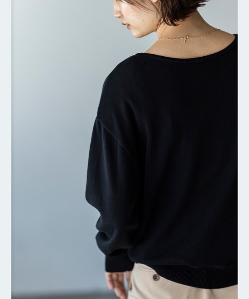 THE SHOP TK （ザ ショップ ティーケー ）の「◆【前後2way/オーガニックコットン】ベーシックニット（ニット/セーター・レディース・ブラック/イエロー/ブルー/ライトベージュ/ホワイト系その他3/ピンク系・11/12/13）」の14枚目の写真