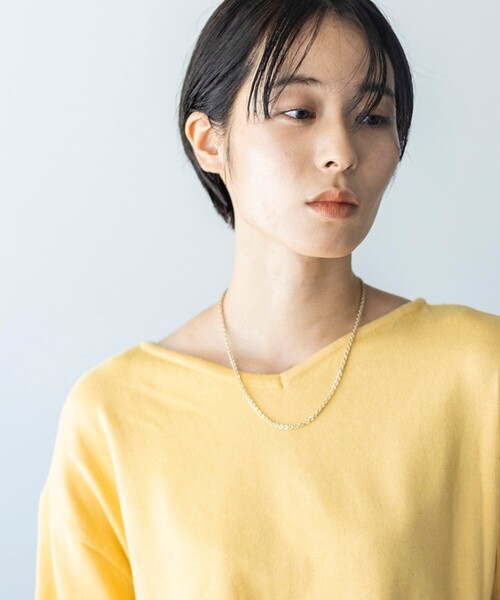 THE SHOP TK （ザ ショップ ティーケー ）の「◆【前後2way/オーガニックコットン】ベーシックニット（ニット/セーター・レディース・ブラック/イエロー/ブルー/ライトベージュ/ホワイト系その他3/ピンク系・11/12/13）」の15枚目の写真