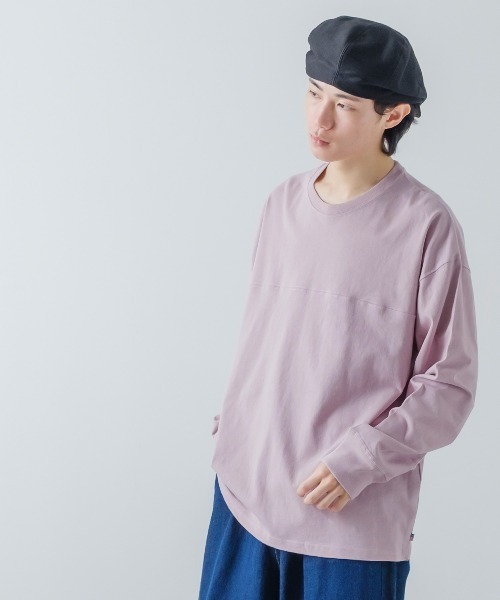 improves(インプローブス)の「USコットン フットボール ロンT(Tシャツ/カットソー・メンズ・ダークグリーン/オフホワイト/チャコール/ピンク/杢グレー/ブラック/ブルー/ネイビー/ブラウン/ベージュ・LARGE/MEDIUM/X-LARGE)」の16枚目の写真
