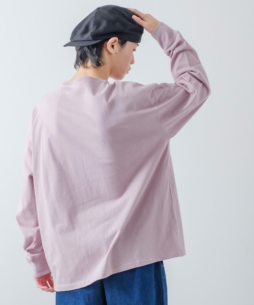 improves(インプローブス)の「USコットン フットボール ロンT(Tシャツ/カットソー・メンズ・ダークグリーン/オフホワイト/チャコール/ピンク/杢グレー/ブラック/ブルー/ネイビー/ブラウン/ベージュ・LARGE/MEDIUM/X-LARGE)」の21枚目の写真