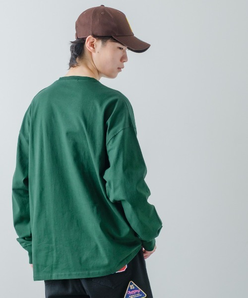 improves(インプローブス)の「USコットン フットボール ロンT(Tシャツ/カットソー・メンズ・ダークグリーン/オフホワイト/チャコール/ピンク/杢グレー/ブラック/ブルー/ネイビー/ブラウン/ベージュ・LARGE/MEDIUM/X-LARGE)」の15枚目の写真