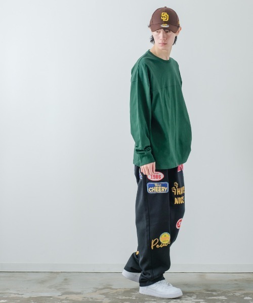 improves(インプローブス)の「USコットン フットボール ロンT(Tシャツ/カットソー・メンズ・ダークグリーン/オフホワイト/チャコール/ピンク/杢グレー/ブラック/ブルー/ネイビー/ブラウン/ベージュ・LARGE/MEDIUM/X-LARGE)」の20枚目の写真