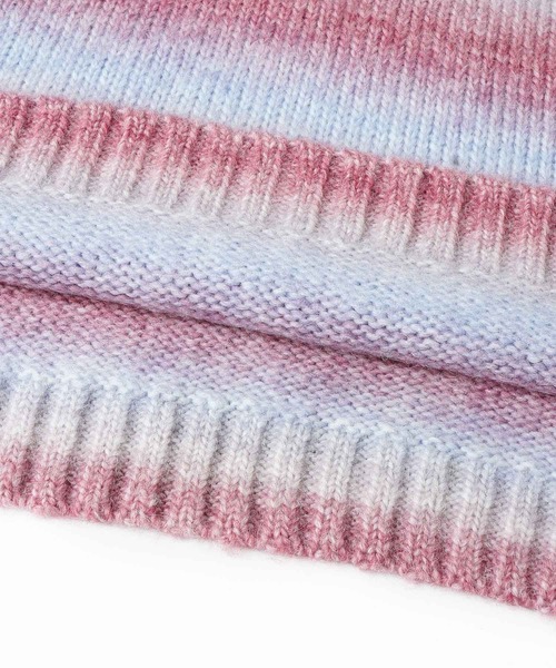 X-girl（エックスガール）の「GRADATION KNIT VEST（ベスト・レディース・バーガンディー/グレー/イエロー・ONE SIZE）」の14枚目の写真