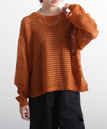 【Fizz/フィズ】 メッシュニットプルオーバー