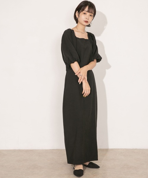 セール】バルーンスリーブロングワンピース（ワンピース）｜KBF  
