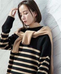INDIVI | 【otonaMUSE 12月号掲載/佐田真由美さん着用】雑誌コラボ ウールカシミヤ ハイネックニット(ニット/セーター)