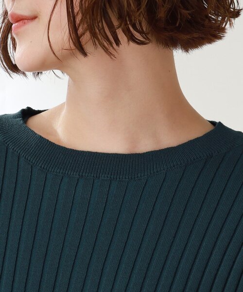 THE SHOP TK （ザ ショップ ティーケー ）の「◆【洗える/2点セット】リブニットワンピース（ワンピース・レディース・ブラック/ライトベージュ/ダークグリーン・13/12）」の12枚目の写真