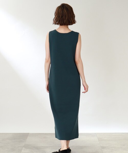 THE SHOP TK （ザ ショップ ティーケー ）の「◆【洗える/2点セット】リブニットワンピース（ワンピース・レディース・ブラック/ライトベージュ/ダークグリーン・13/12）」の8枚目の写真