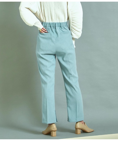 Settimissimo（セッティミッシモ）の「起毛ツイルインサイドスリットパンツ（その他パンツ・レディース・パープル/ブルー・FREE）」の4枚目の写真