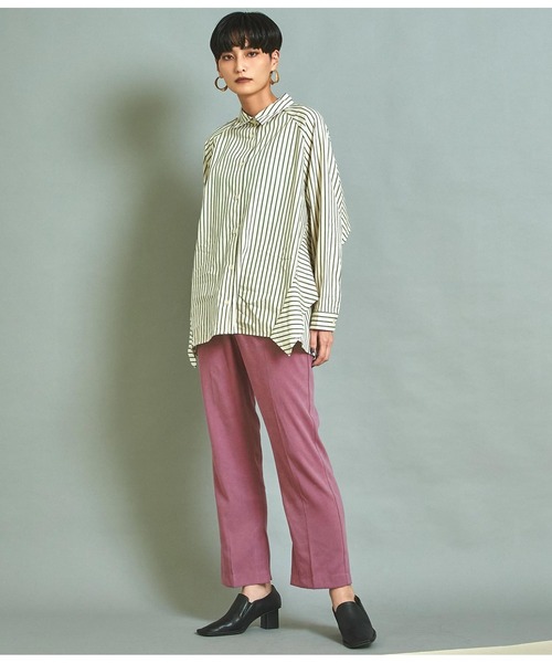 Settimissimo（セッティミッシモ）の「起毛ツイルインサイドスリットパンツ（その他パンツ・レディース・パープル/ブルー・FREE）」の7枚目の写真