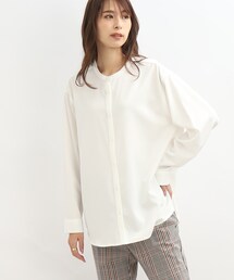 SHOO・LA・RUE | バンドカラー前開きシャツ(シャツ/ブラウス)