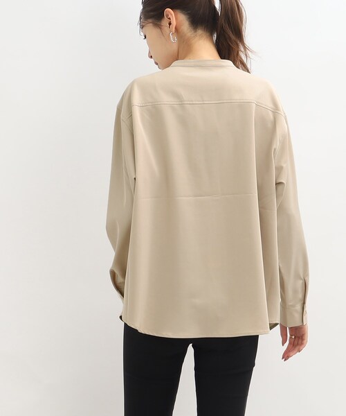 SHOO・LA・RUE（シューラルー）の「◆バンドカラー前開きシャツ（シャツ/ブラウス・レディース・ホワイト系/ピンク系/サンドベージュ・00）」の20枚目の写真