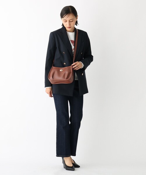 OPAQUE.CLIP（オペークドットクリップ）の「◆クラシカルショルダーバッグ（ショルダーバッグ・レディース・ブラック/ブラウン系・00）」の4枚目の写真