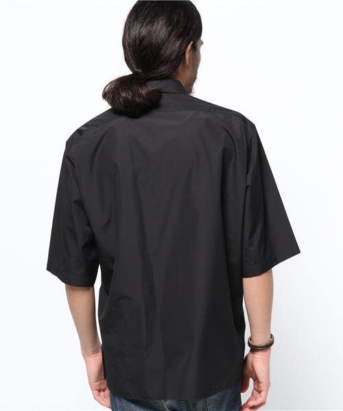 EDIFICE（エディフィス）の「◇120/2 タイプライター レギュラーヒヨクハンソデシャツ（シャツ/ブラウス・メンズ・ブラック/ホワイト・46/44/48）」の9枚目の写真