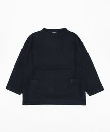 WOOL JERSEY MOCK NECK
