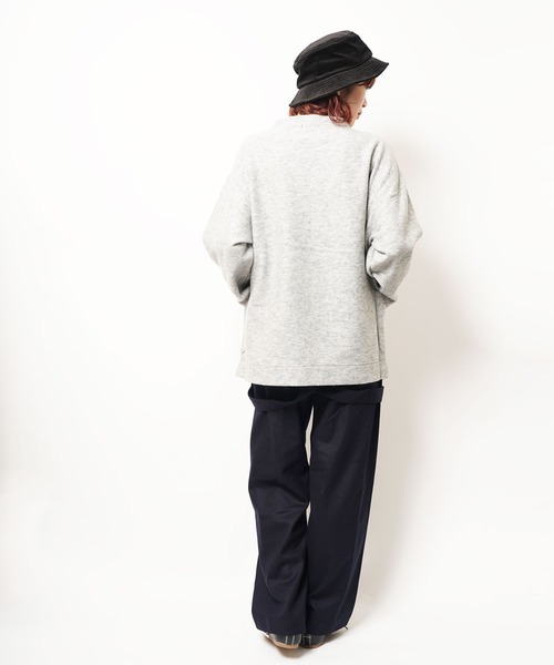 ORCIVAL（オーシバル）の「WOOL JERSEY MOCK NECK（その他トップス・レディース・グレー系その他/ネイビー・1）」の3枚目の写真